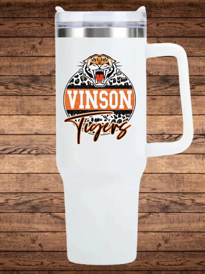 40oz Vinson Tigers Tumbler