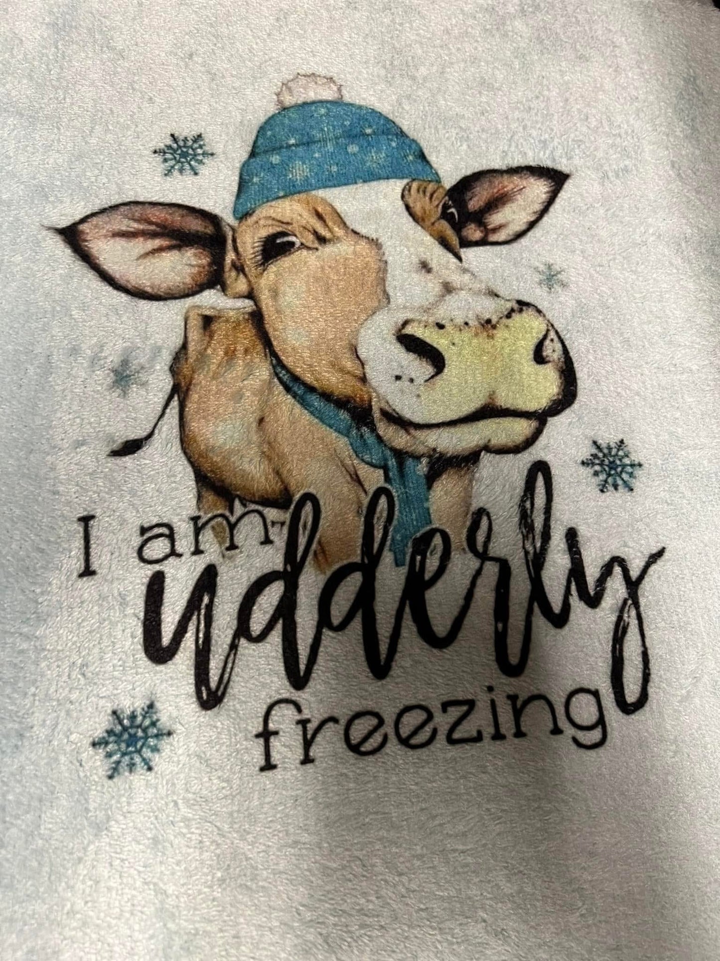 Udderly Freezing Blanket