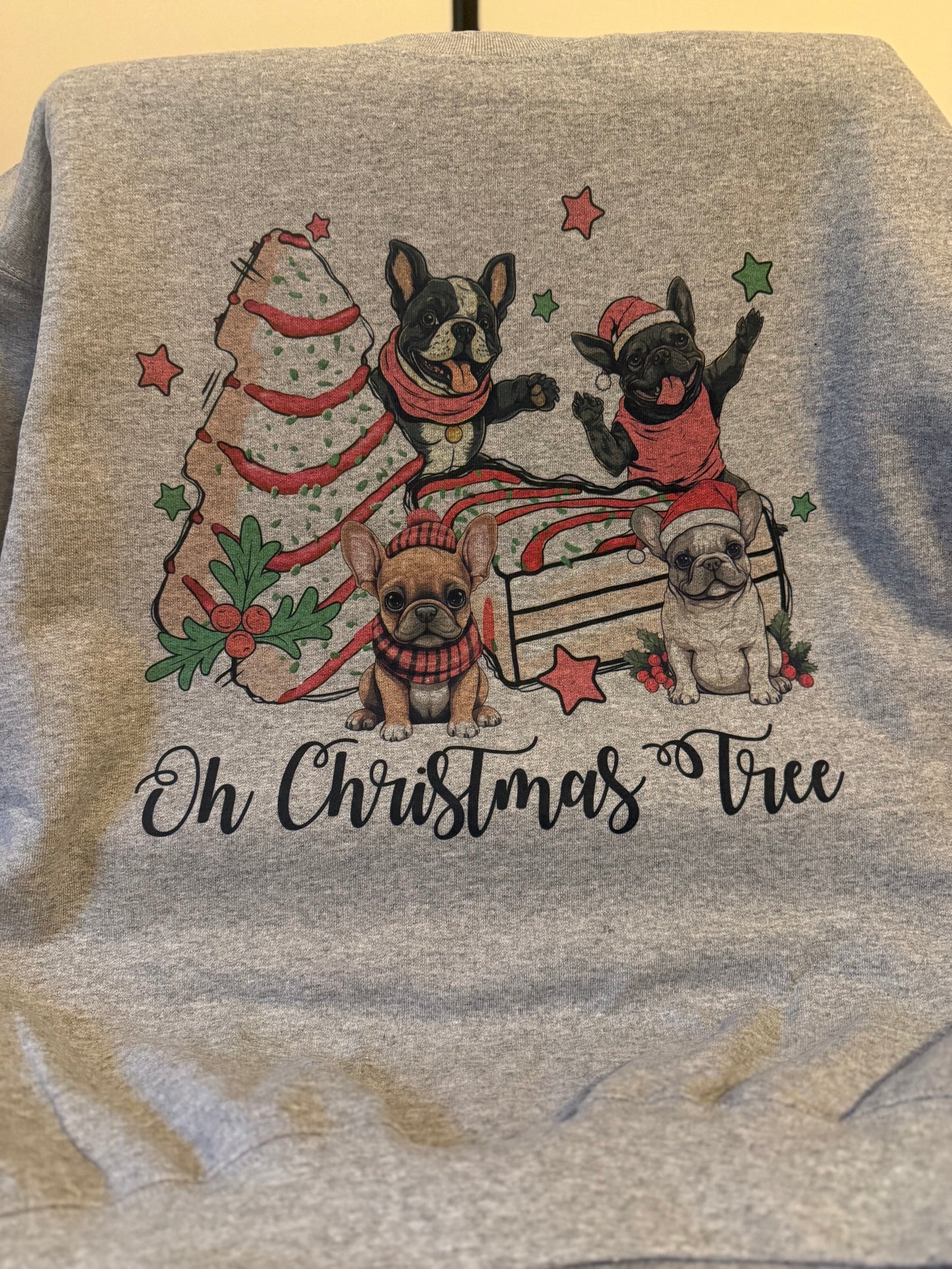 Oh Christmas Tree Frenchie Crewneck