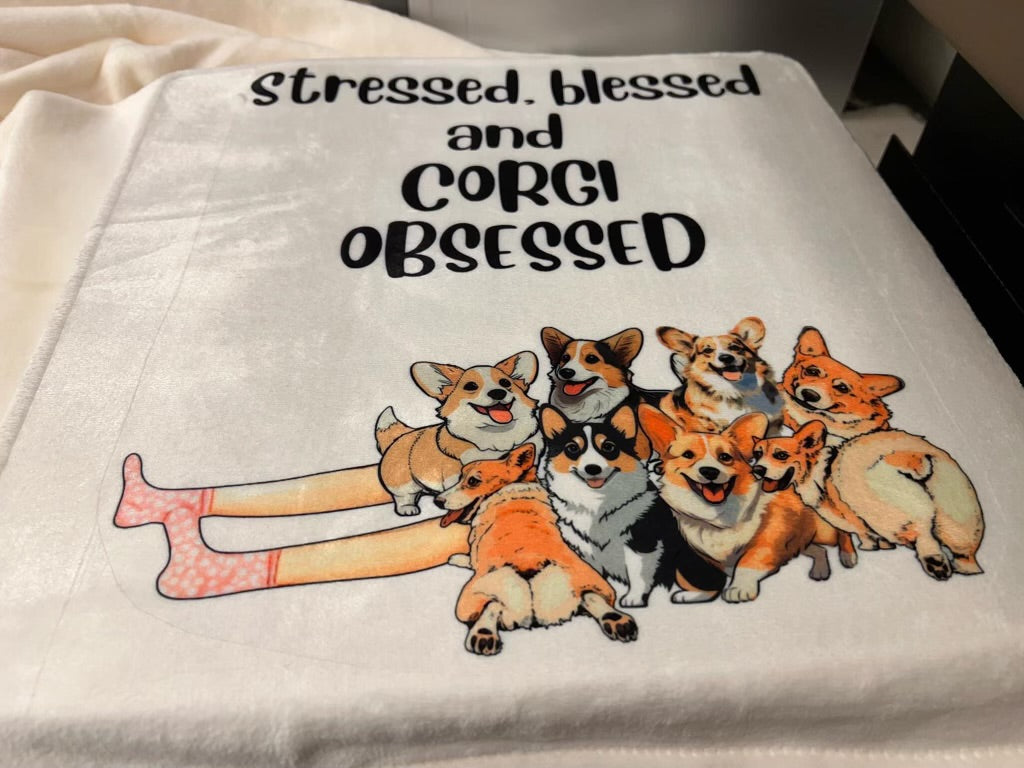 Corgi Obsessed Blanket