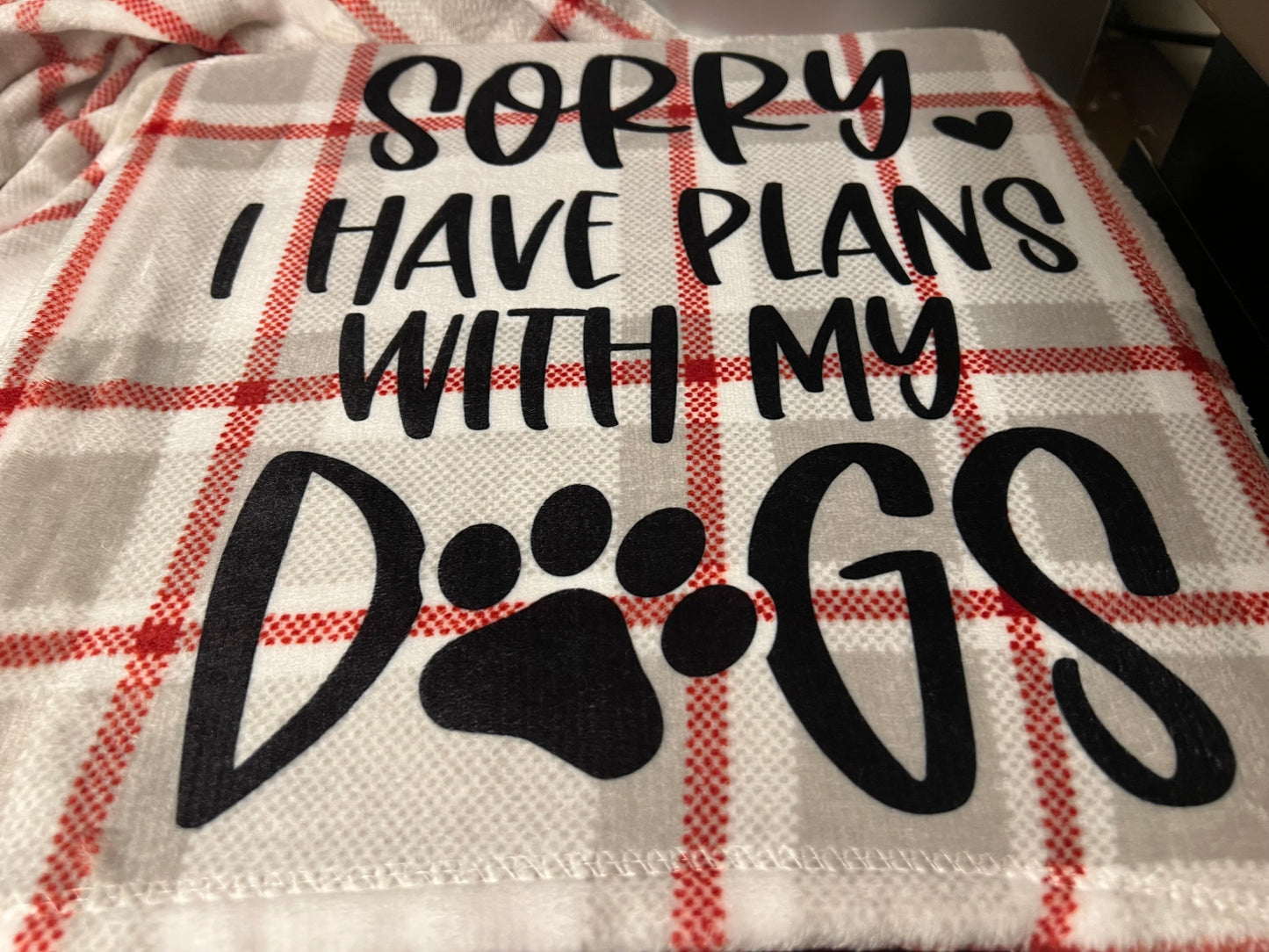 Plans With My Dogs Blanket