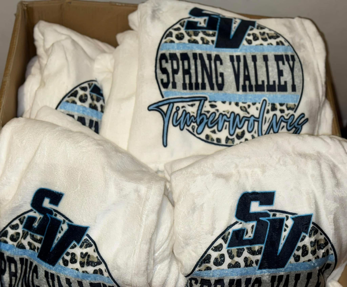 Spring Valley Timberwolves Blanket