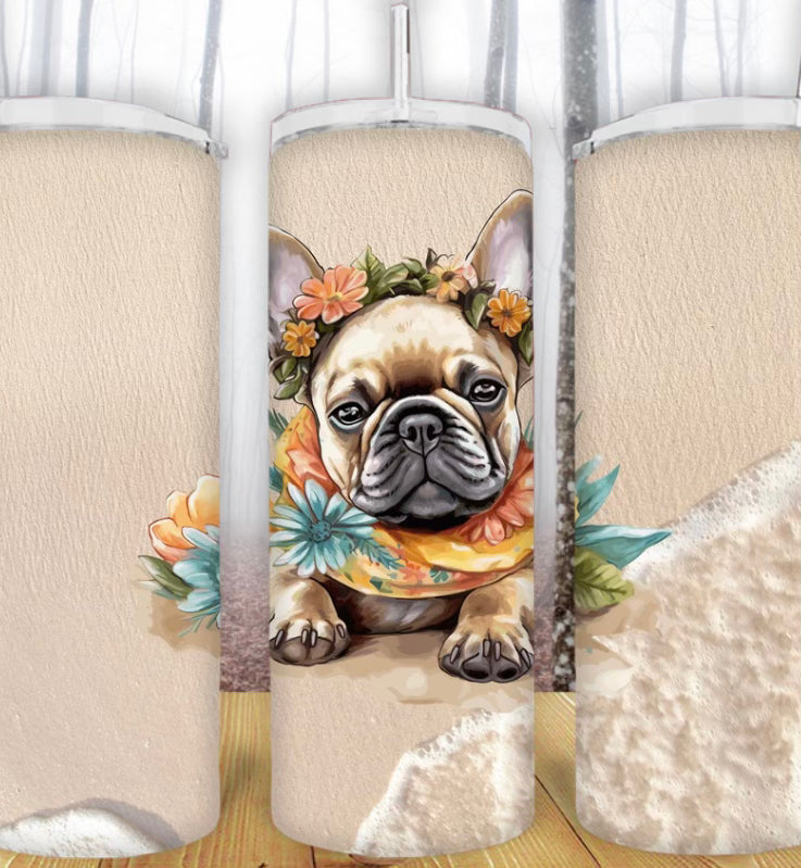 20oz Frenchie Ocean Tumbler