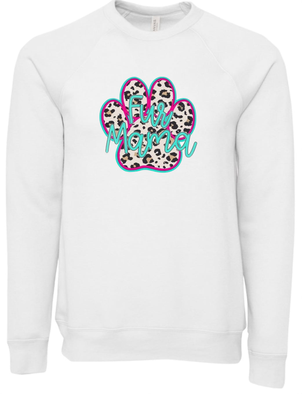 Fur Mama Sponge Fleece Crewneck