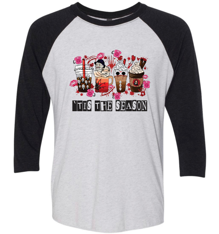 Horror Tis The Season Raglan Tee