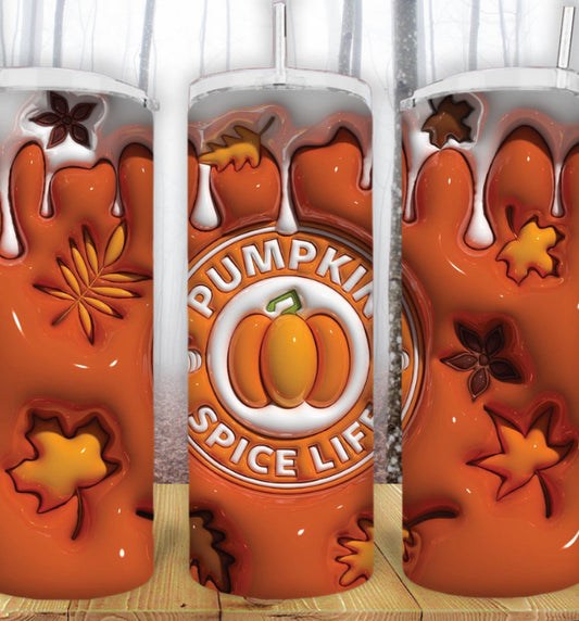 20oz Pumpkin Spice Life Puff Tumbler