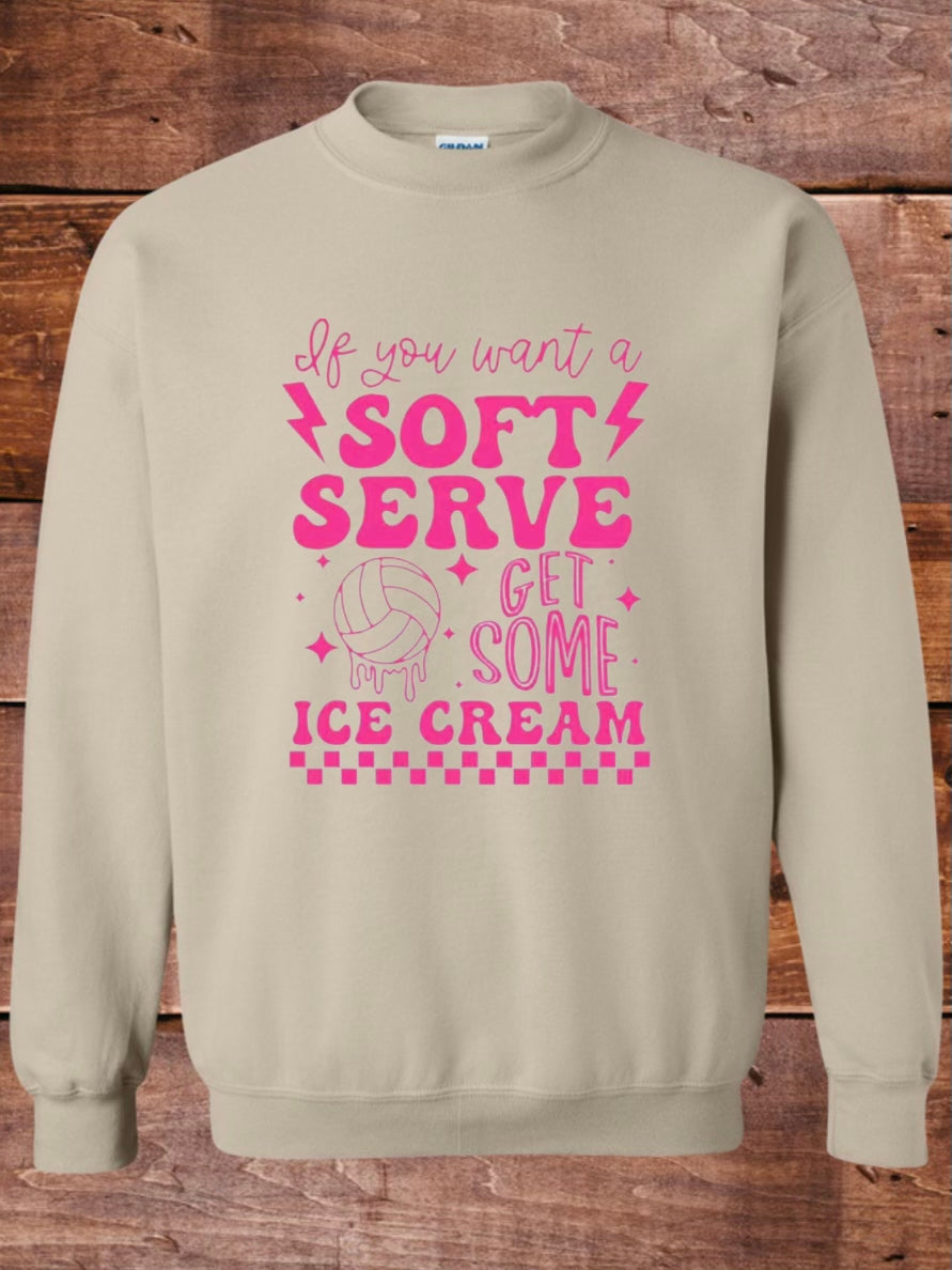 Soft Serve Volleyball Crewneck