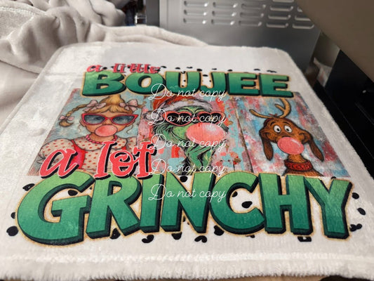 Boujee Grinchy Blanket