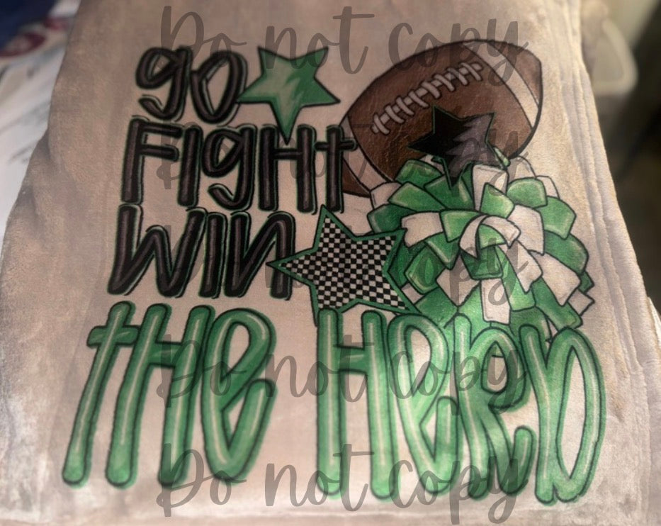 MU Go Fight Win Football Blanket