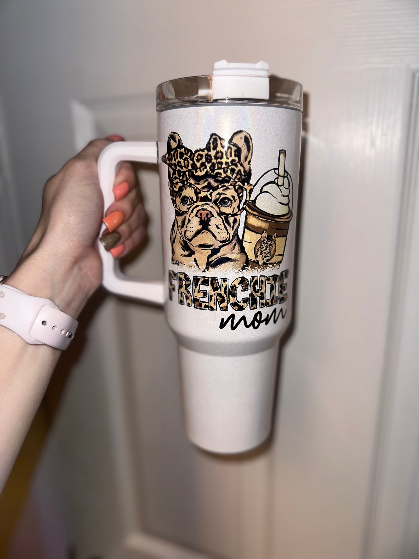 40oz Frenchie Mom Tumbler