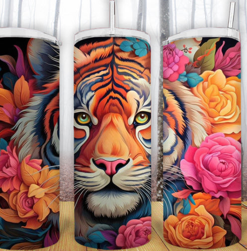 20oz Tiger Tumbler