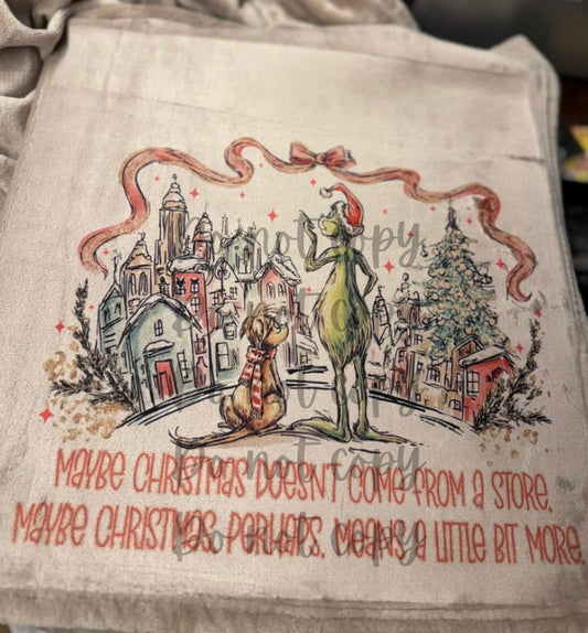 Christmas Green Guy Blanket