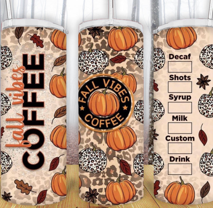 20oz Fall Vibes Coffee Tumbler