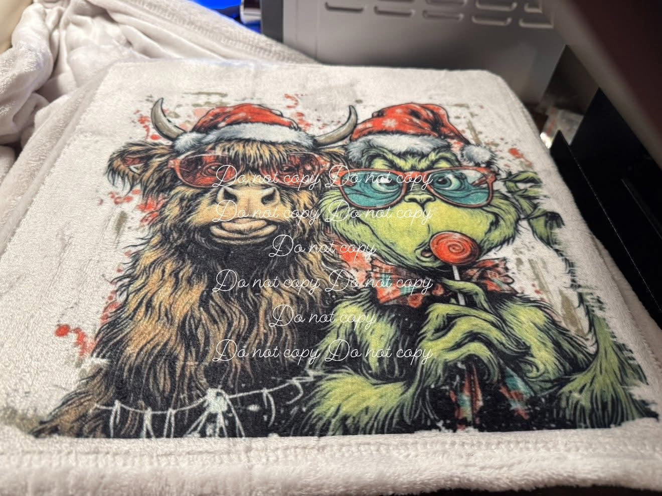 Christmas & Cow Blanket