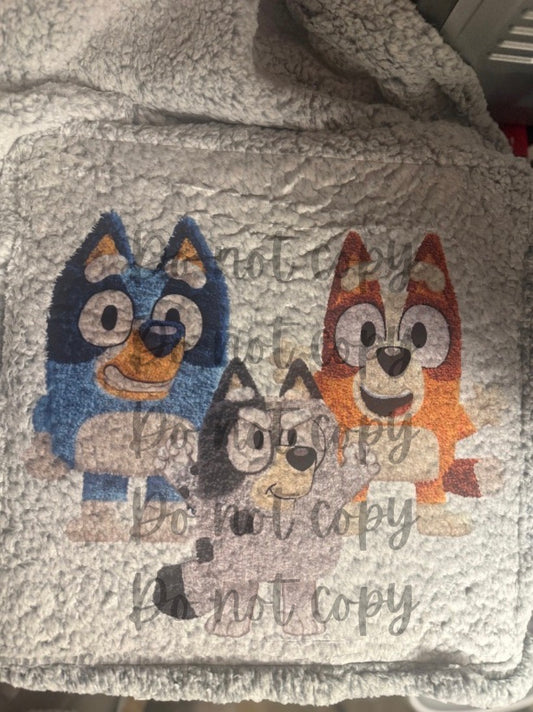 Blue Dog & Friends Blanket