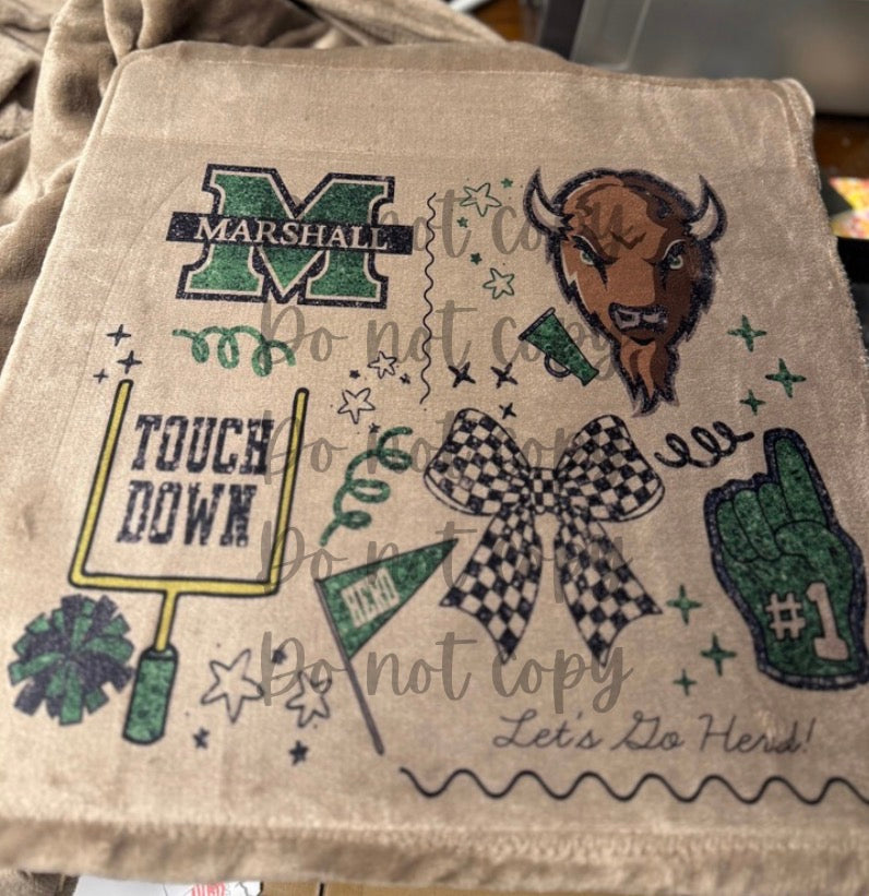 MU Touchdown Blanket