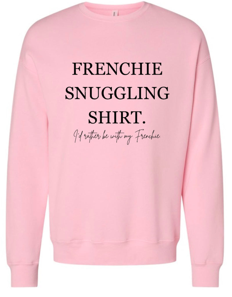 Frenchie Snuggling Shirt Crewneck