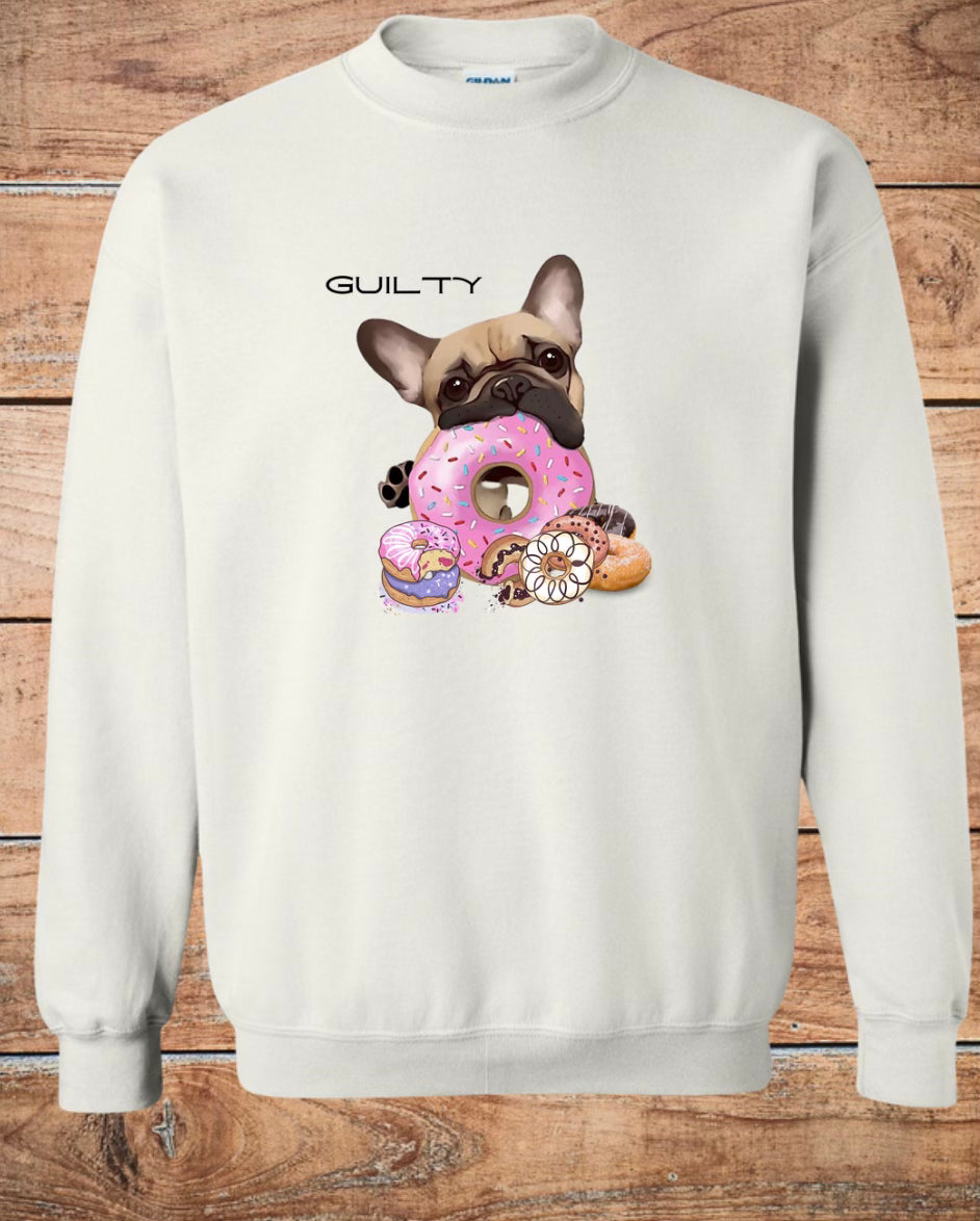 Guilty Frenchie Donut Crewneck