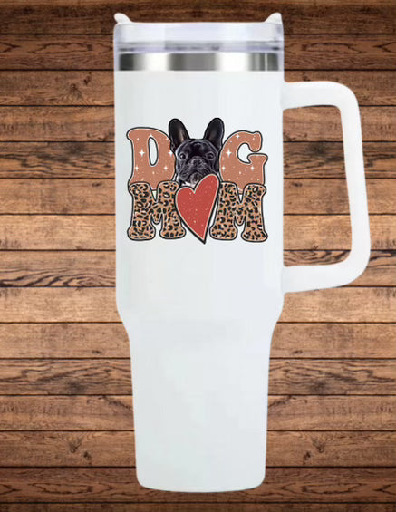 40oz Dog Mom Frenchie Tumbler