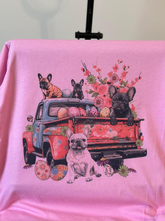 Frenchie Easter Tee