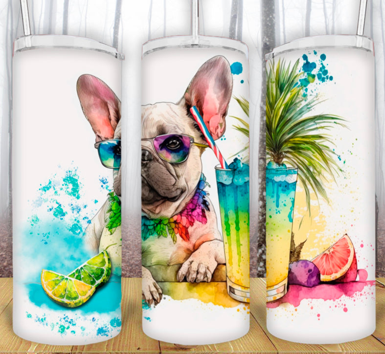 Summer Sunglasses Frenchie Tumbler