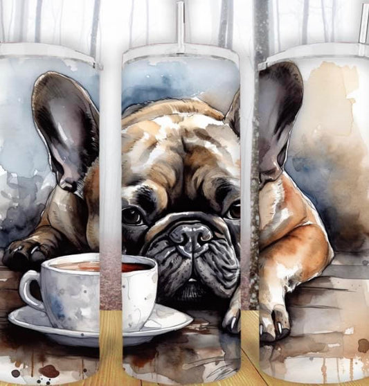 20oz Coffee Frenchie Tumbler