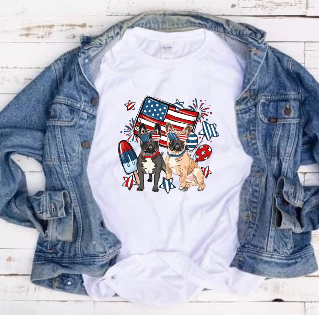 Patriotic Frenchie Tee