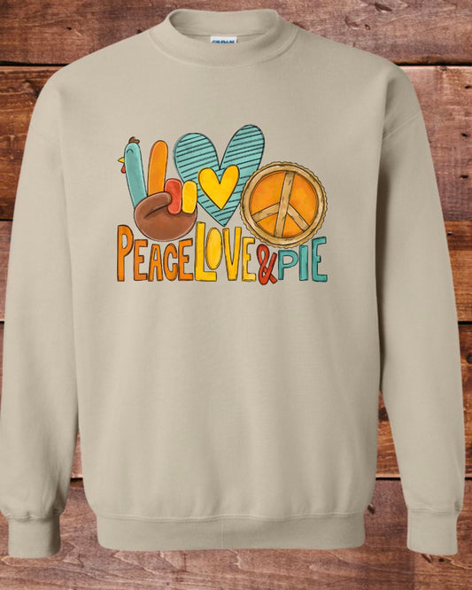 Peace Love Pie Crewneck