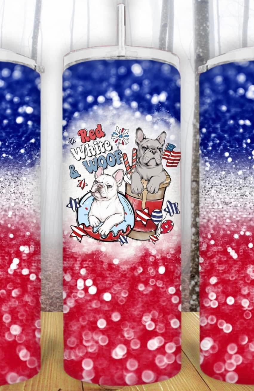 Patriotic Frenchie Tumbler