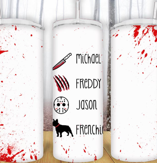 20oz Horror Frenchie Tumbler