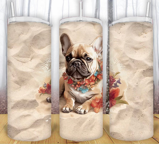 20oz Frenchie Sand Tumbler