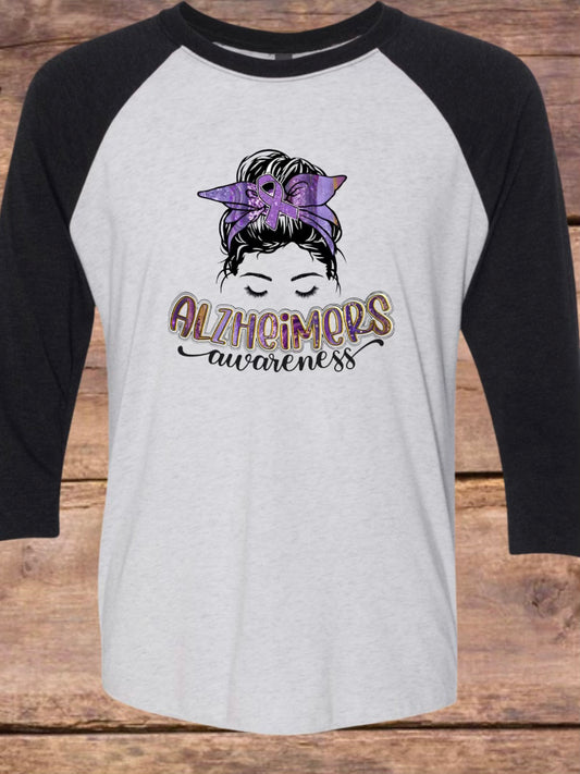 Alzheimer’s Awareness Raglan Tee