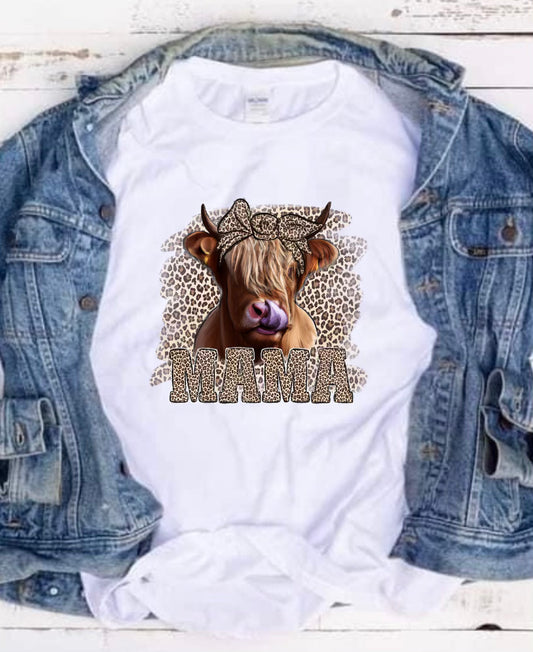 Highland Cow Mama Tee