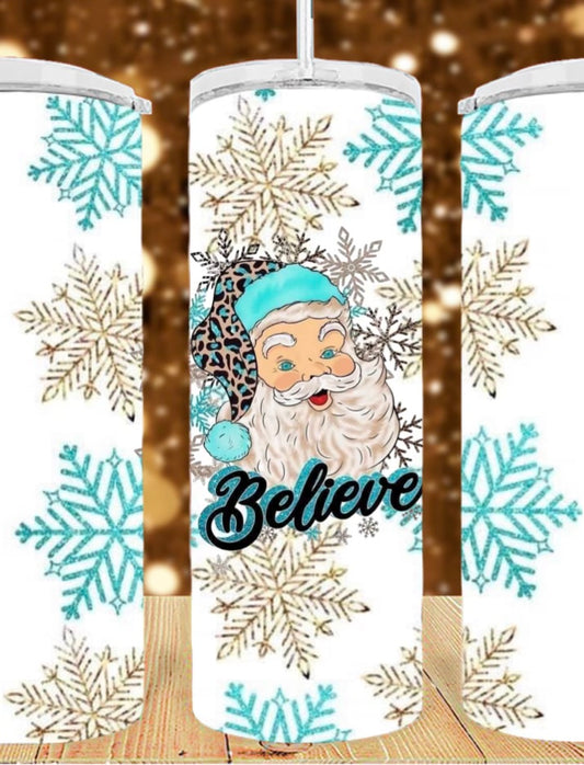 20oz Believe Santa Tumbler