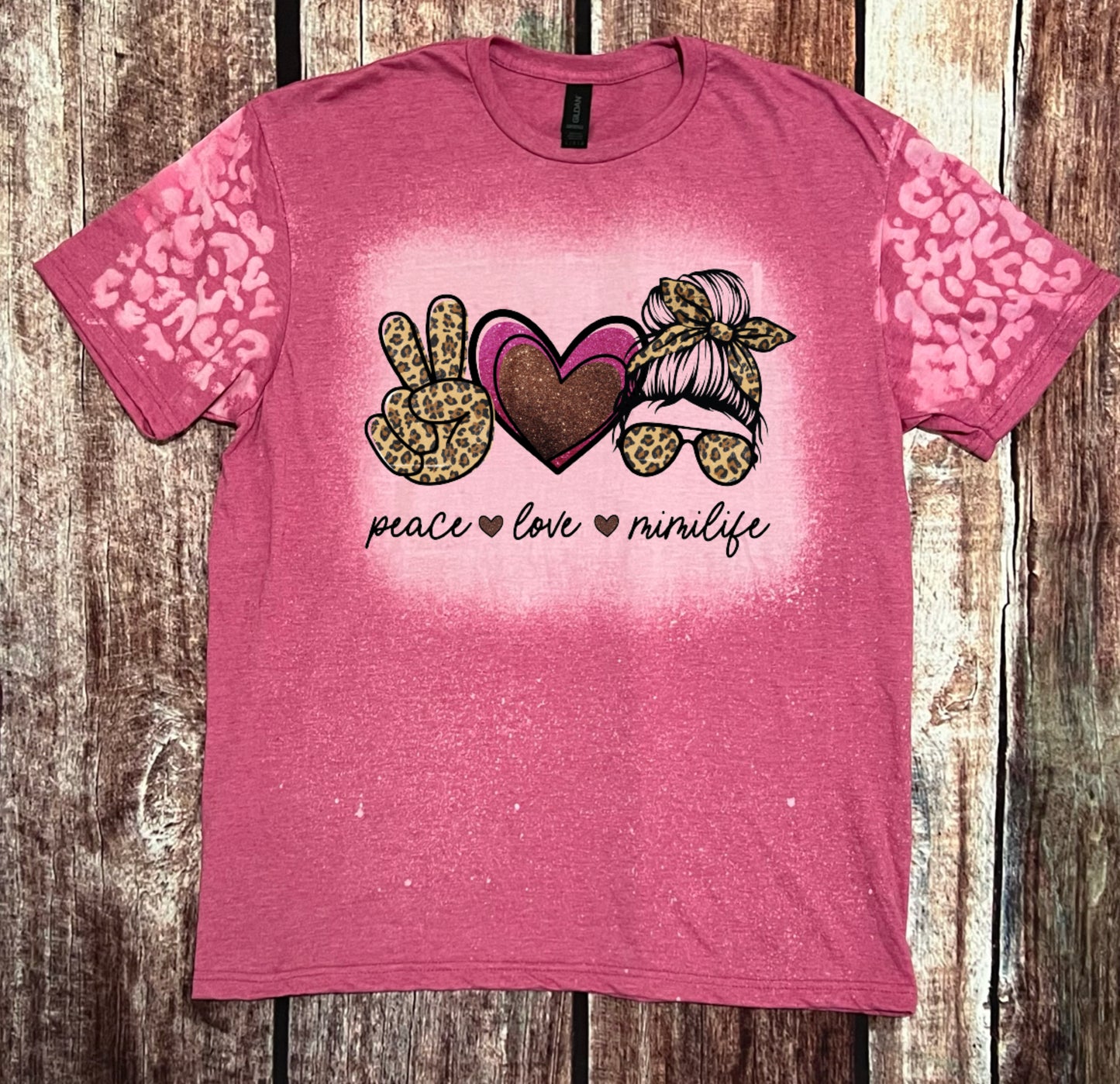 Peace Love Mimi Life Bleached Tee