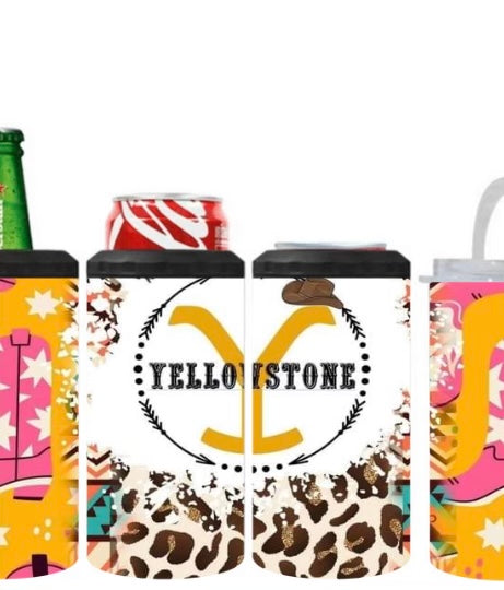 Yellowstone 4-in-1 Tumbler/Can Cooler