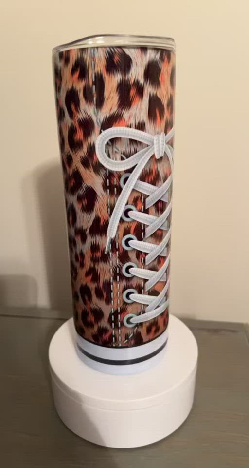 20oz Cheetah Converse Tumbler