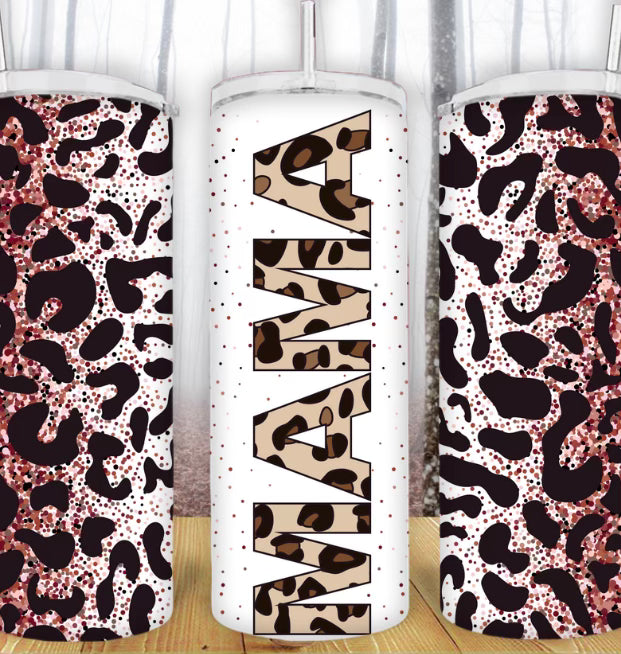 20oz Cheetah Mama Tumbler