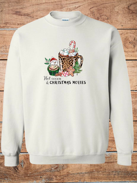 Hot Cocoa and Christmas Movies Crewneck