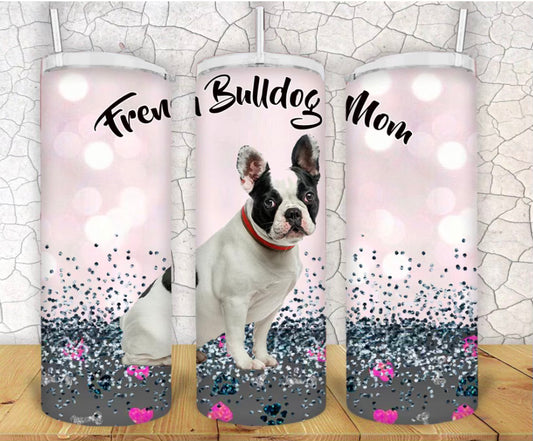 20oz French Bulldog Mom Tumbler