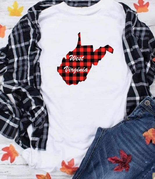 Buffalo Plaid WV Tee