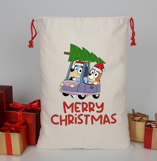 Bluey Christmas Santa Bag