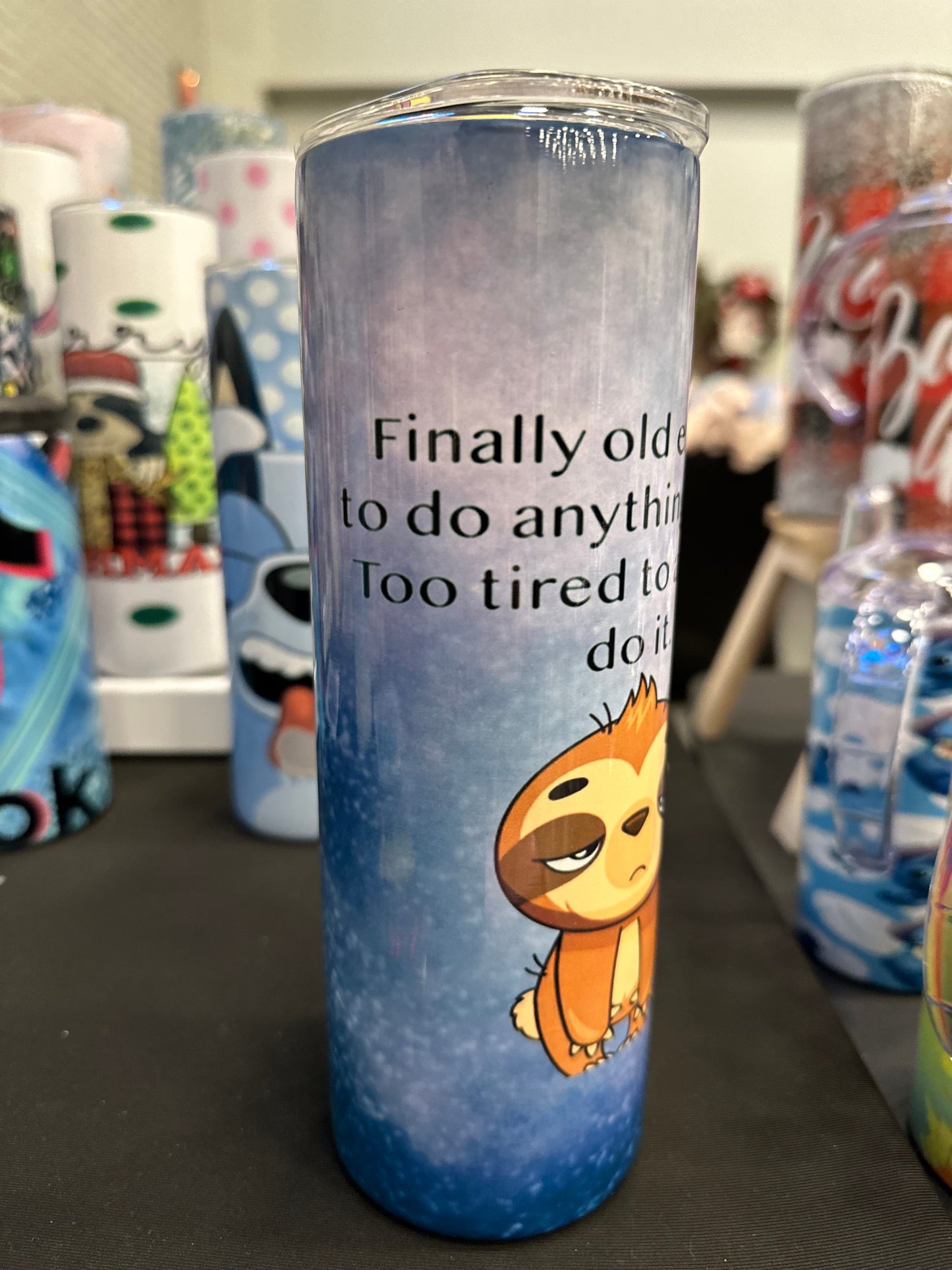 20oz Funny Sloth Tumbler