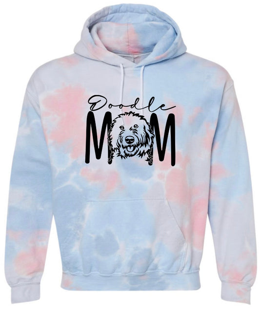 Doodle Mom Tie Dye Hoodie