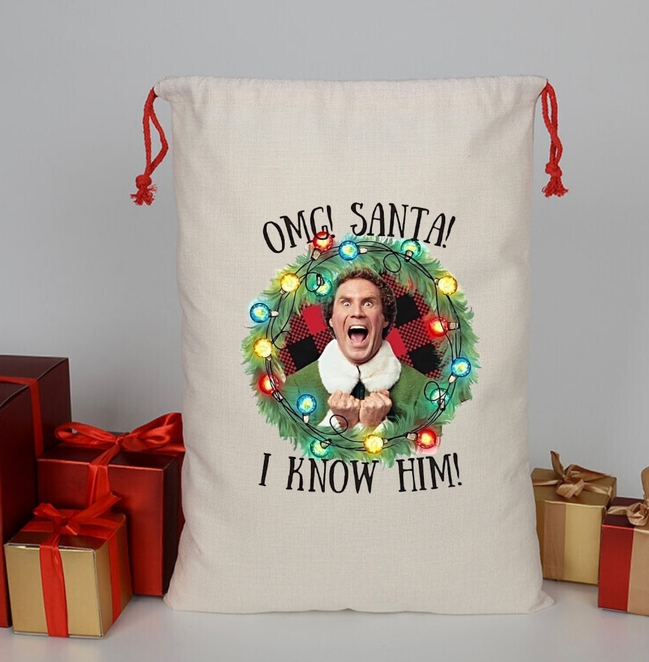 Elf Santa Bag