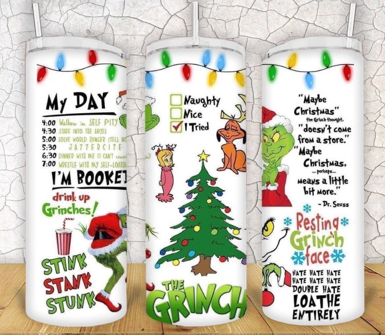 20oz Grinch Tumbler