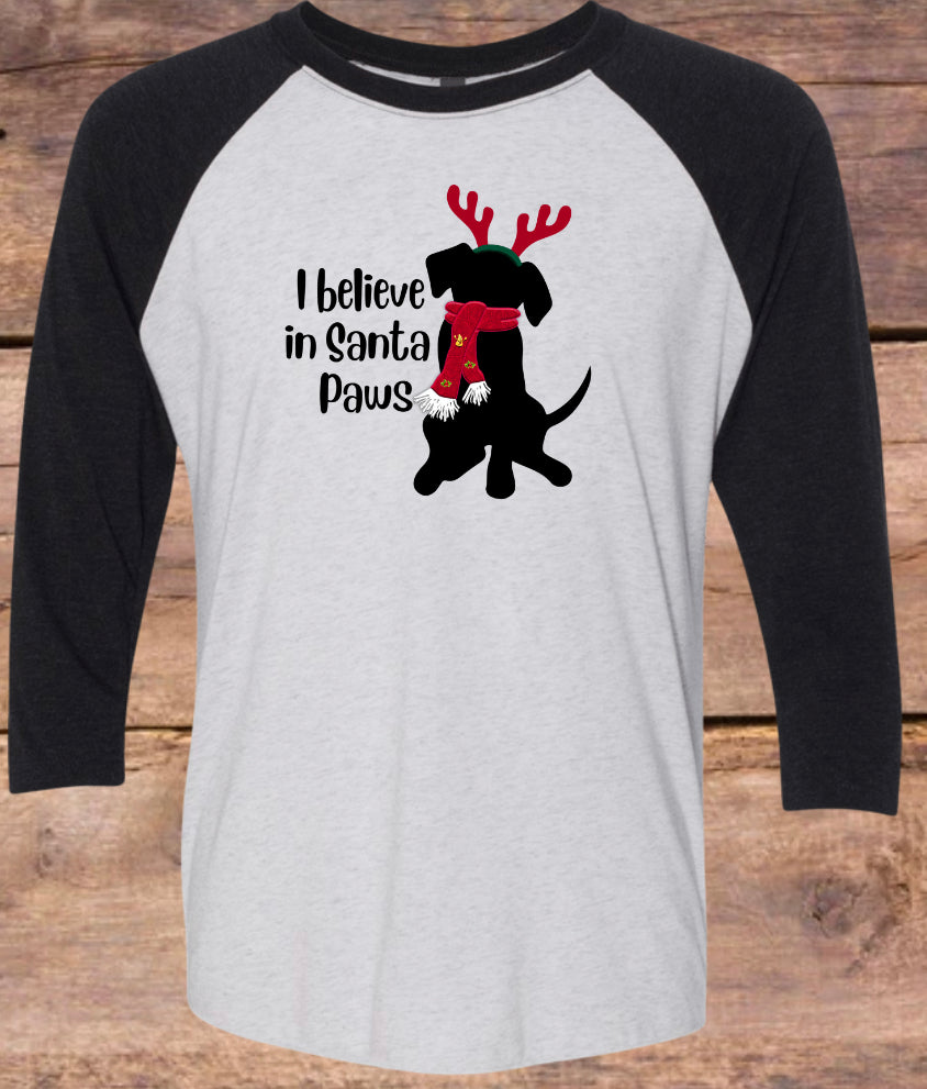 Santa Paws Raglan Tee