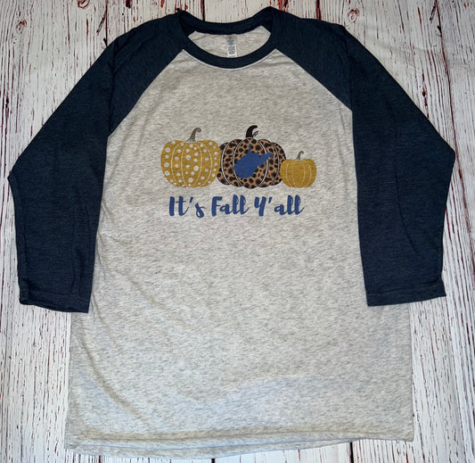 Fall West Virginia Raglan Tee