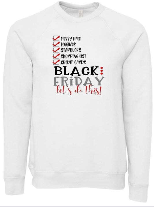 Black Friday List Sponge Fleece Crewneck