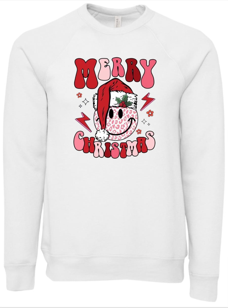 Merry Christmas Sponge Fleece Crewneck